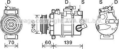 Ava Quality Cooling VWK356 - Kompresors, Gaisa kond. sistēma autodraugiem.lv