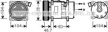 Ava Quality Cooling VWK309 - Kompresors, Gaisa kond. sistēma autodraugiem.lv