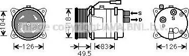 Ava Quality Cooling VWK303 - Kompresors, Gaisa kond. sistēma autodraugiem.lv