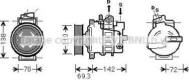 Ava Quality Cooling VWK318 - Kompresors, Gaisa kond. sistēma autodraugiem.lv