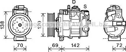 Ava Quality Cooling VWK321 - Kompresors, Gaisa kond. sistēma autodraugiem.lv