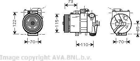 Ava Quality Cooling VW K240 - Kompresors, Gaisa kond. sistēma autodraugiem.lv