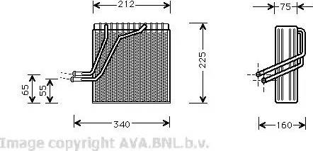 Ava Quality Cooling VW V030 - Iztvaikotājs, Gaisa kondicionēšanas sistēma autodraugiem.lv