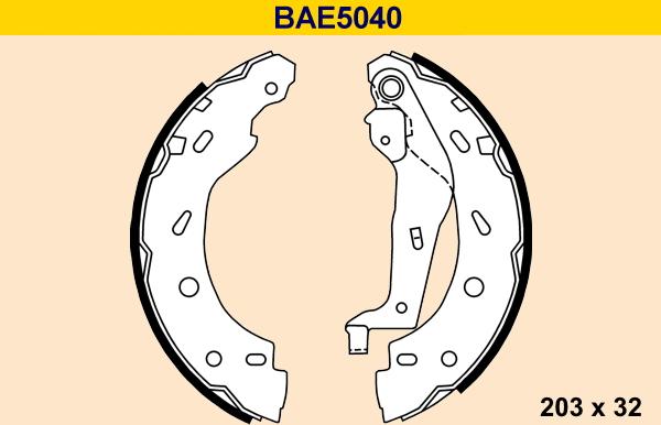 Barum BAE5040 - Bremžu loku komplekts autodraugiem.lv