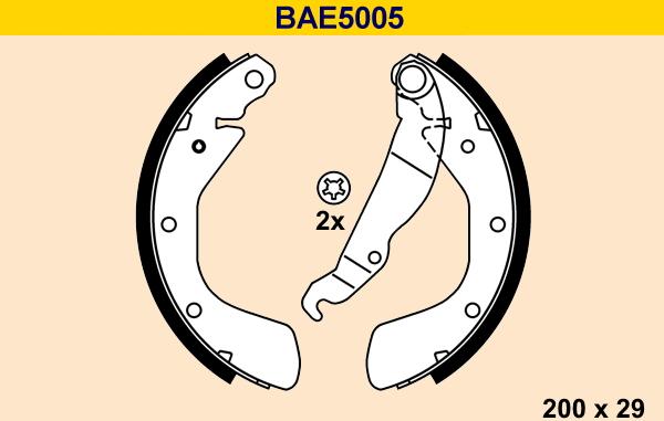 Barum BAE5005 - Bremžu loku komplekts autodraugiem.lv