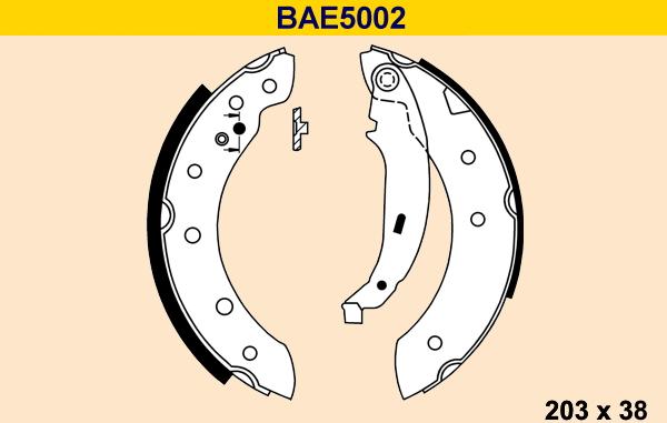 Barum BAE5002 - Bremžu loku komplekts autodraugiem.lv