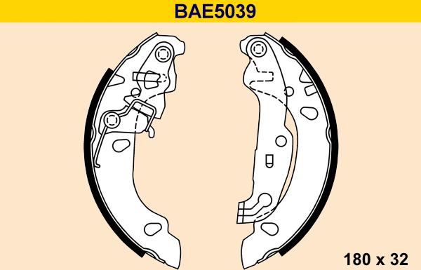 Barum BAE5039 - Bremžu loku komplekts autodraugiem.lv