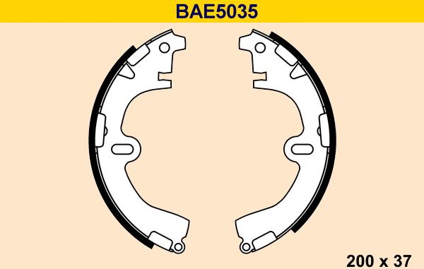 Barum BAE5035 - Bremžu loku komplekts autodraugiem.lv