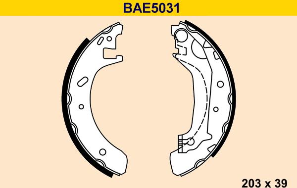 Barum BAE5031 - Bremžu loku komplekts autodraugiem.lv