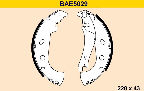 Barum BAE5029 - Bremžu loku komplekts autodraugiem.lv