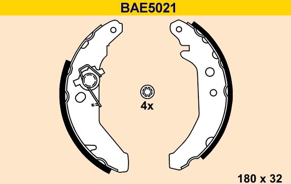 Barum BAE5021 - Bremžu loku komplekts autodraugiem.lv