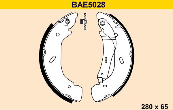 Barum BAE5028 - Bremžu loku komplekts autodraugiem.lv