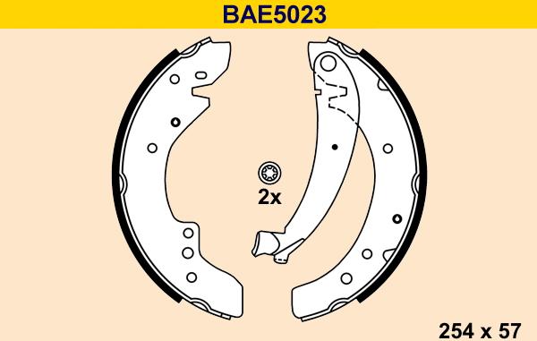 Barum BAE5023 - Bremžu loku komplekts autodraugiem.lv