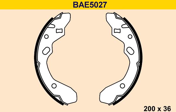 Barum BAE5027 - Bremžu loku komplekts autodraugiem.lv
