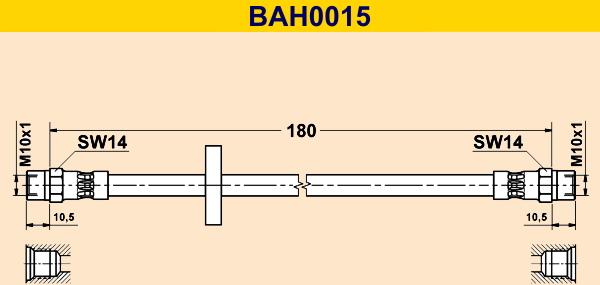 Barum BAH0015 - Bremžu šļūtene autodraugiem.lv