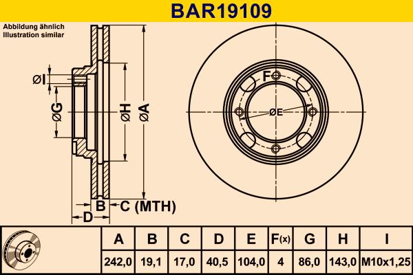 Barum BAR19109 - Bremžu diski autodraugiem.lv