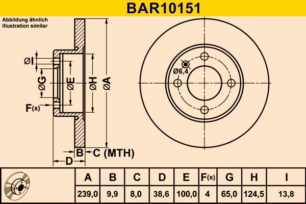 Barum BAR10151 - Bremžu diski autodraugiem.lv