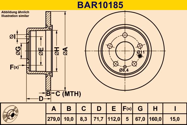 Barum BAR10185 - Bremžu diski autodraugiem.lv