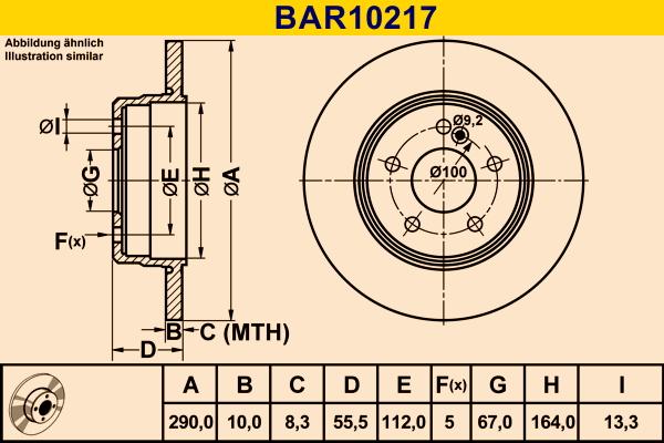 Barum BAR10217 - Bremžu diski autodraugiem.lv