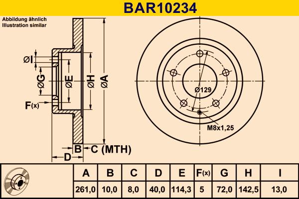 Barum BAR10234 - Bremžu diski autodraugiem.lv