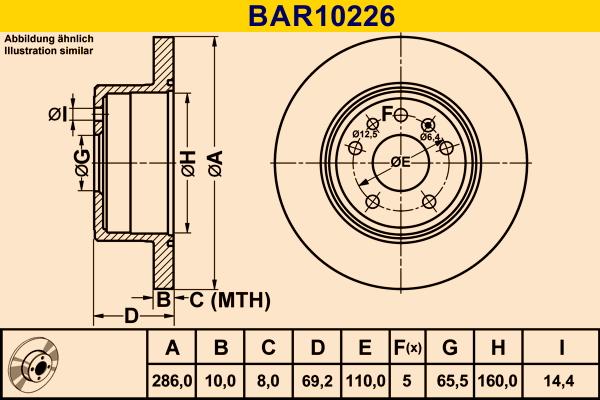 Barum BAR10226 - Bremžu diski autodraugiem.lv