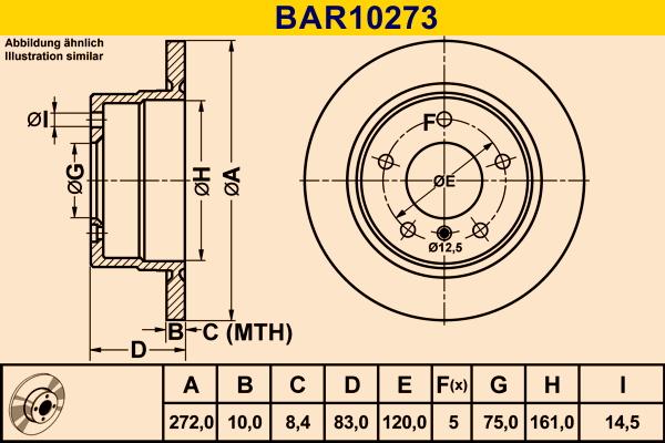 Barum BAR10273 - Bremžu diski autodraugiem.lv