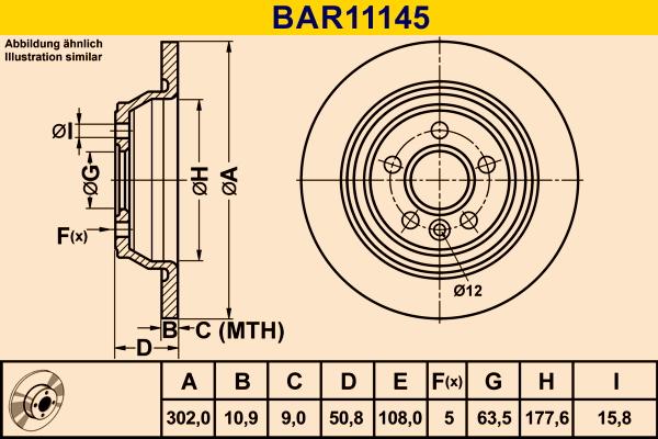 Barum BAR11145 - Bremžu diski autodraugiem.lv