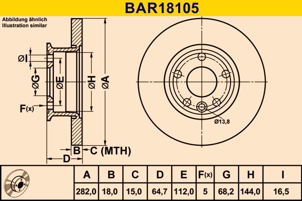 Barum BAR18105 - Bremžu diski autodraugiem.lv