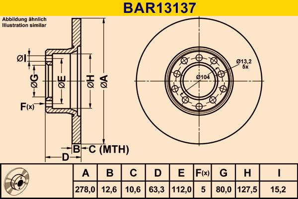 Barum BAR13137 - Bremžu diski autodraugiem.lv