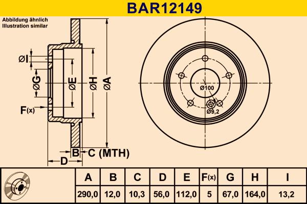 Barum BAR12149 - Bremžu diski autodraugiem.lv