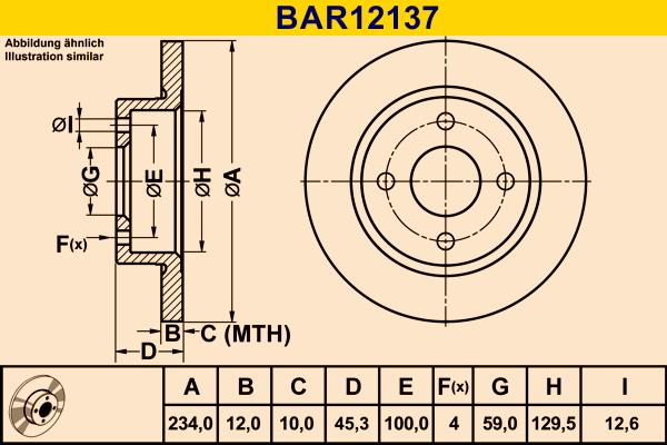 Barum BAR12137 - Bremžu diski autodraugiem.lv