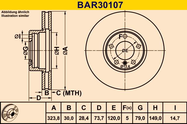 Barum BAR30107 - Bremžu diski autodraugiem.lv