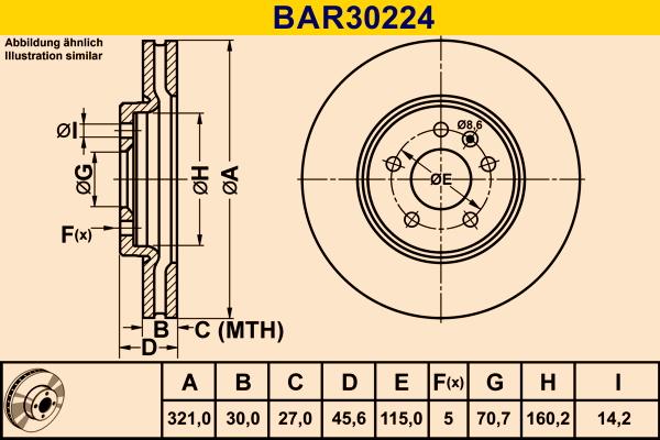 Barum BAR30224 - Bremžu diski autodraugiem.lv