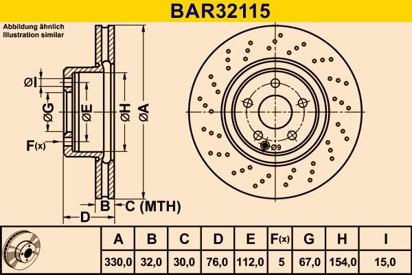Barum BAR32115 - Bremžu diski autodraugiem.lv