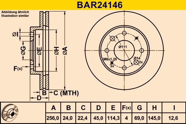 Barum BAR24146 - Bremžu diski autodraugiem.lv