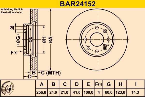 Barum BAR24152 - Bremžu diski autodraugiem.lv