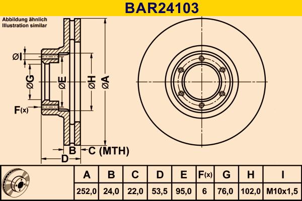 Barum BAR24103 - Bremžu diski autodraugiem.lv