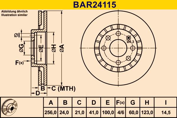 Barum BAR24115 - Bremžu diski autodraugiem.lv