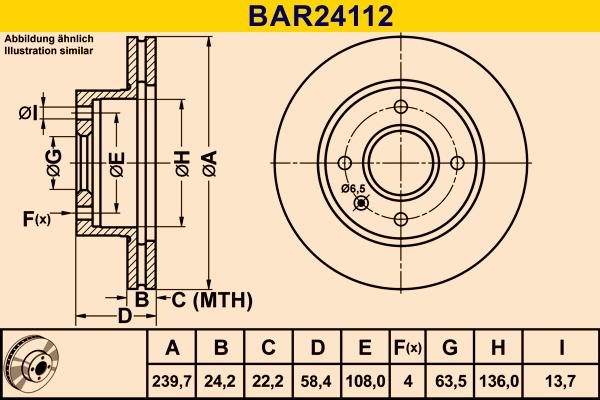 Barum BAR24112 - Bremžu diski autodraugiem.lv
