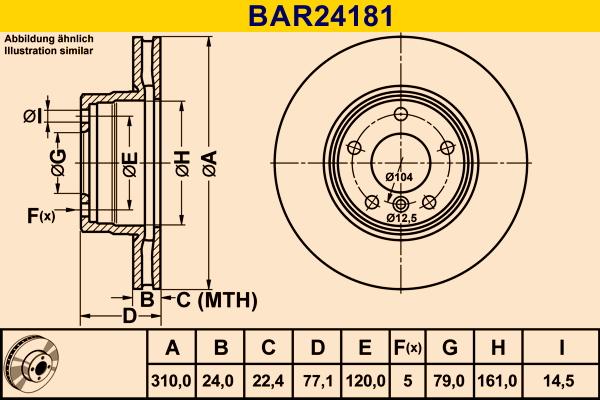 Barum BAR24181 - Bremžu diski autodraugiem.lv