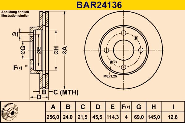 Barum BAR24136 - Bremžu diski autodraugiem.lv