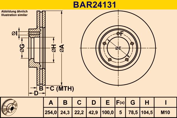 Barum BAR24131 - Bremžu diski autodraugiem.lv