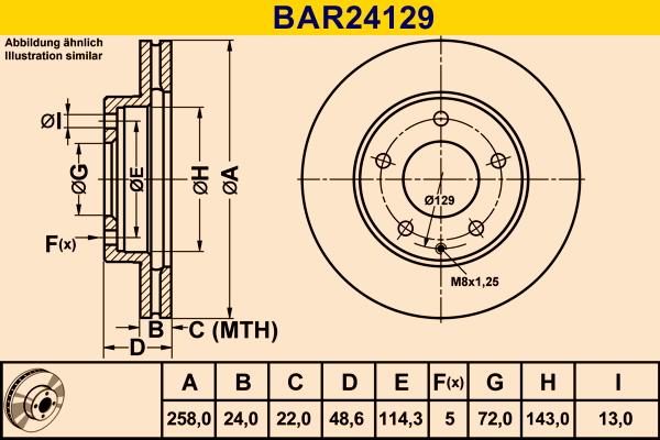 Barum BAR24129 - Bremžu diski autodraugiem.lv