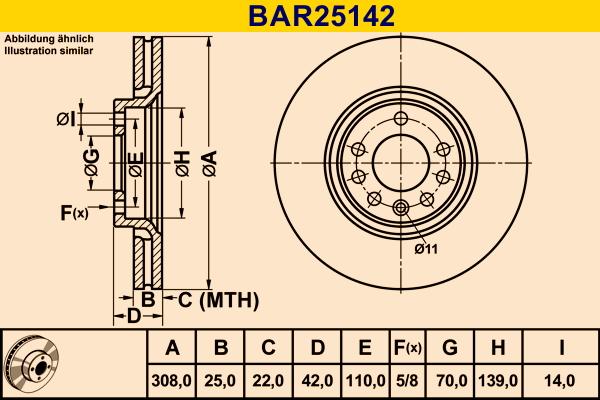 Barum BAR25142 - Bremžu diski autodraugiem.lv