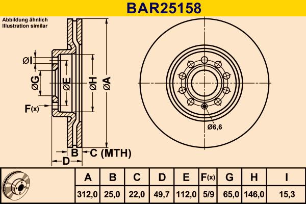 Barum BAR25158 - Bremžu diski autodraugiem.lv