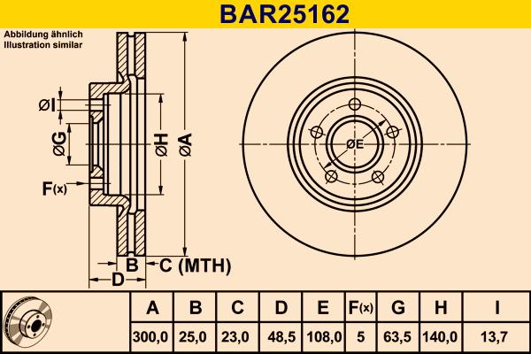 Barum BAR25162 - Bremžu diski autodraugiem.lv