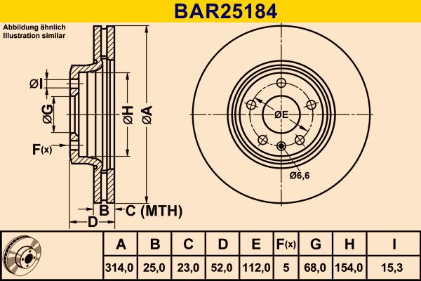 Barum BAR25184 - Bremžu diski autodraugiem.lv