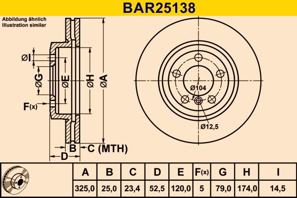 Barum BAR25138 - Bremžu diski autodraugiem.lv