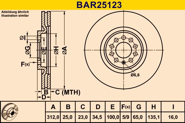 Barum BAR25123 - Bremžu diski autodraugiem.lv