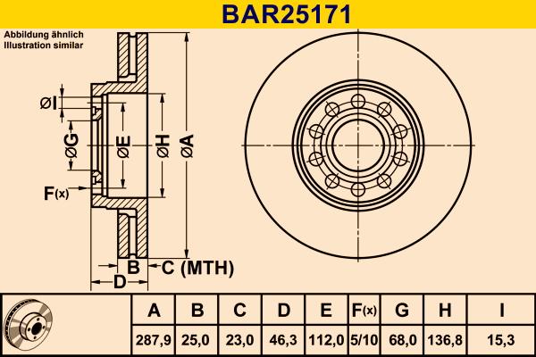 Barum BAR25171 - Bremžu diski autodraugiem.lv